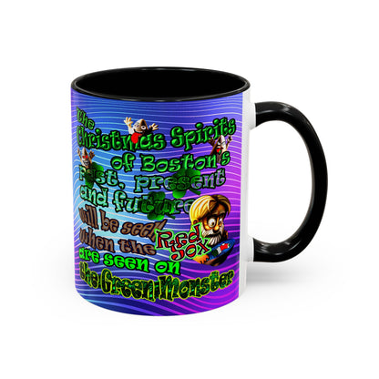 christmas spirits of boston - Accent Mug (purple wave)