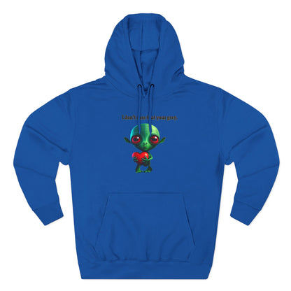 I don't care that your grey - Three-Panel Fleece Hoodie
