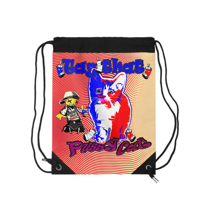 tag that - Drawstring Bag (yellow-orange wave)