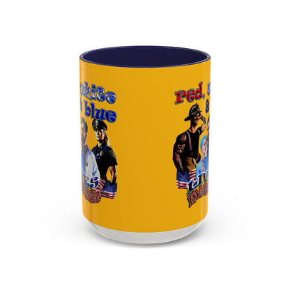 rw&b lives matter - Accent Mug (yellow)