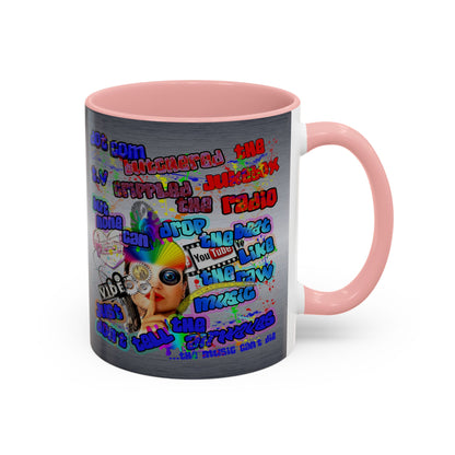 drop the beat - Accent Mug (brushed nickel)