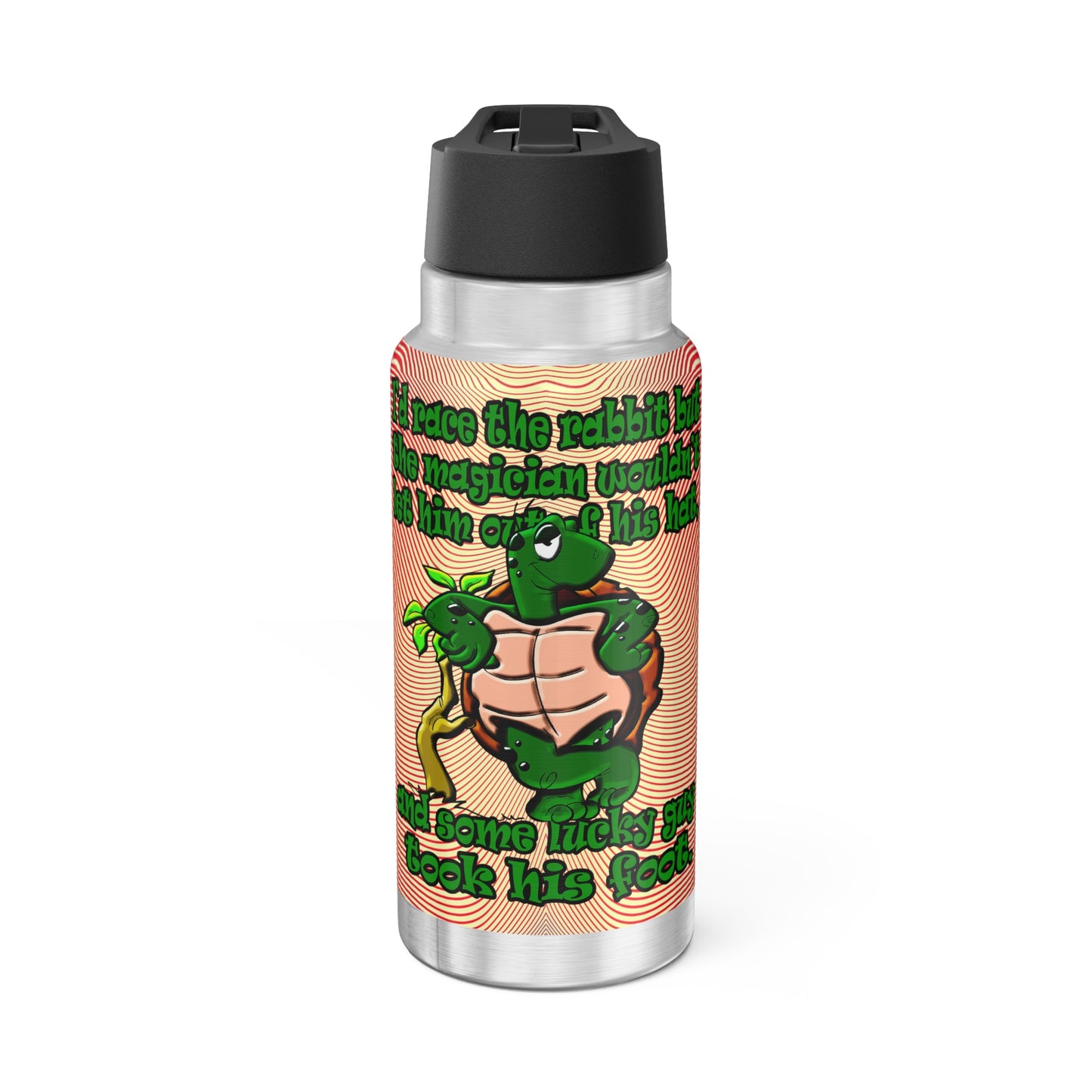 turtle race - Gator Tumbler, 32oz  (yellow-orange wave)
