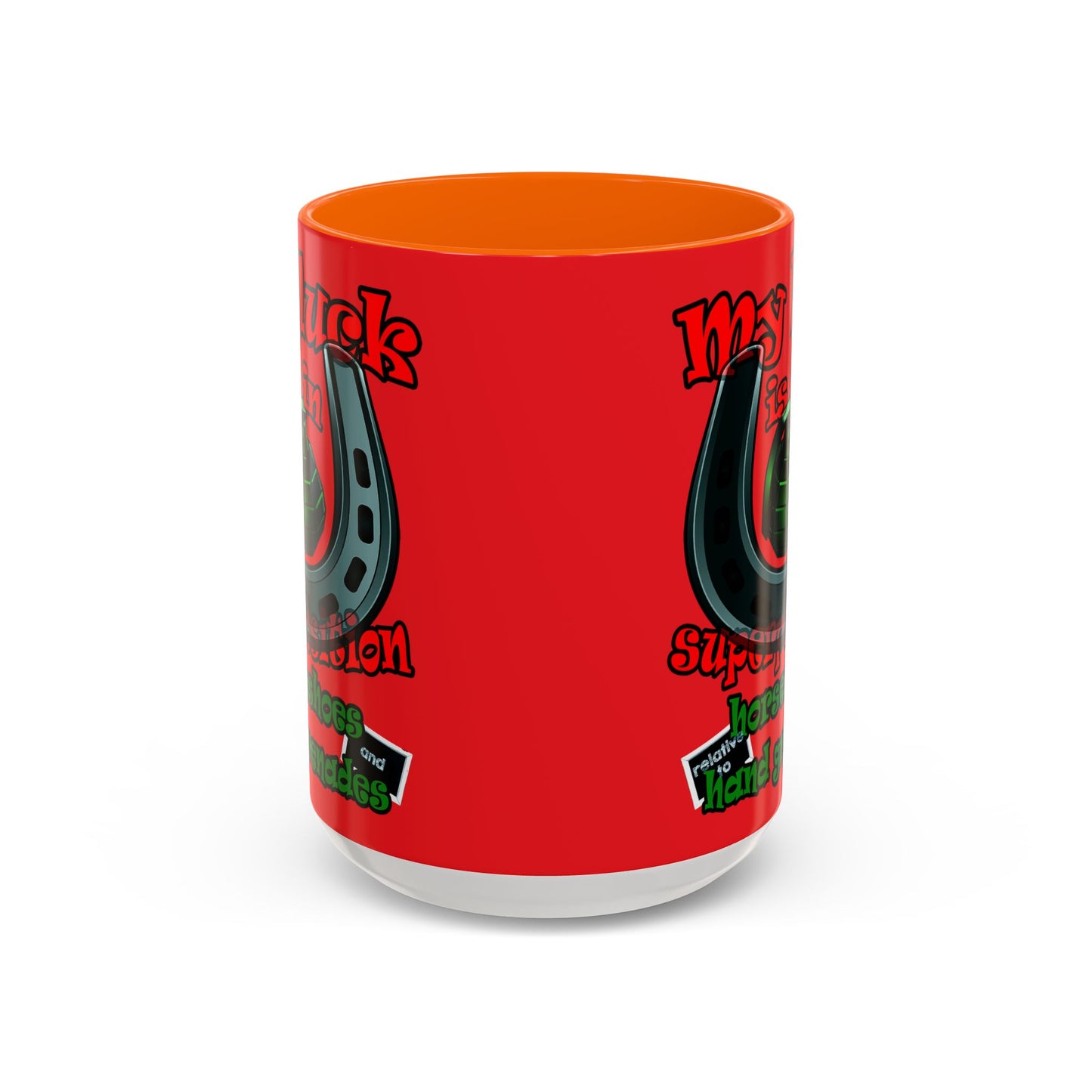 my luck - Accent Mug (red)