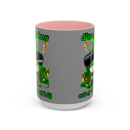 disc jockey - Accent Mug (grey)