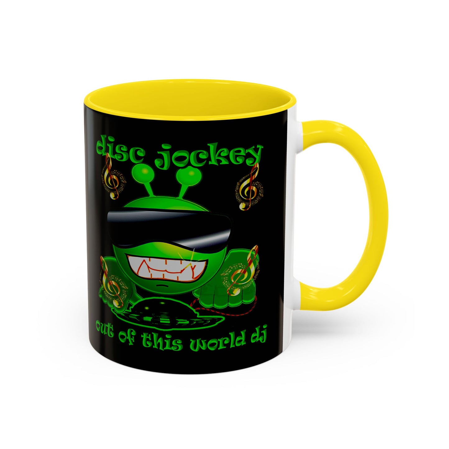 disc jockey - Accent Mug (black)