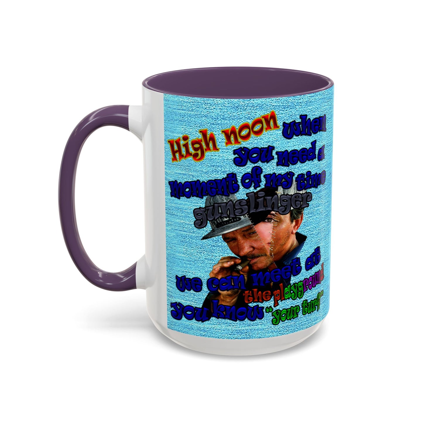high noon - Accent Mug (faded blue)