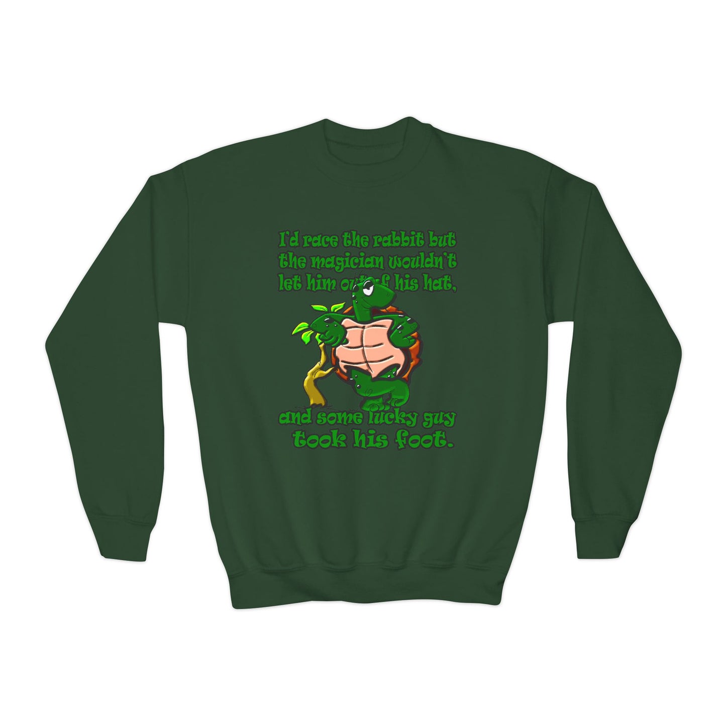 turtle race - Youth Crewneck Sweatshirt
