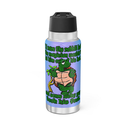 turtle race - Gator Tumbler, 32oz  (light blue-purple wave)