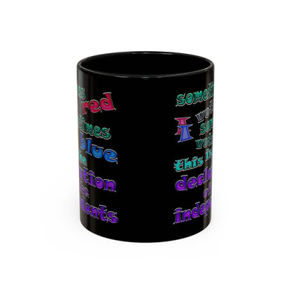 declaration of the independents - Accent Mug (black)
