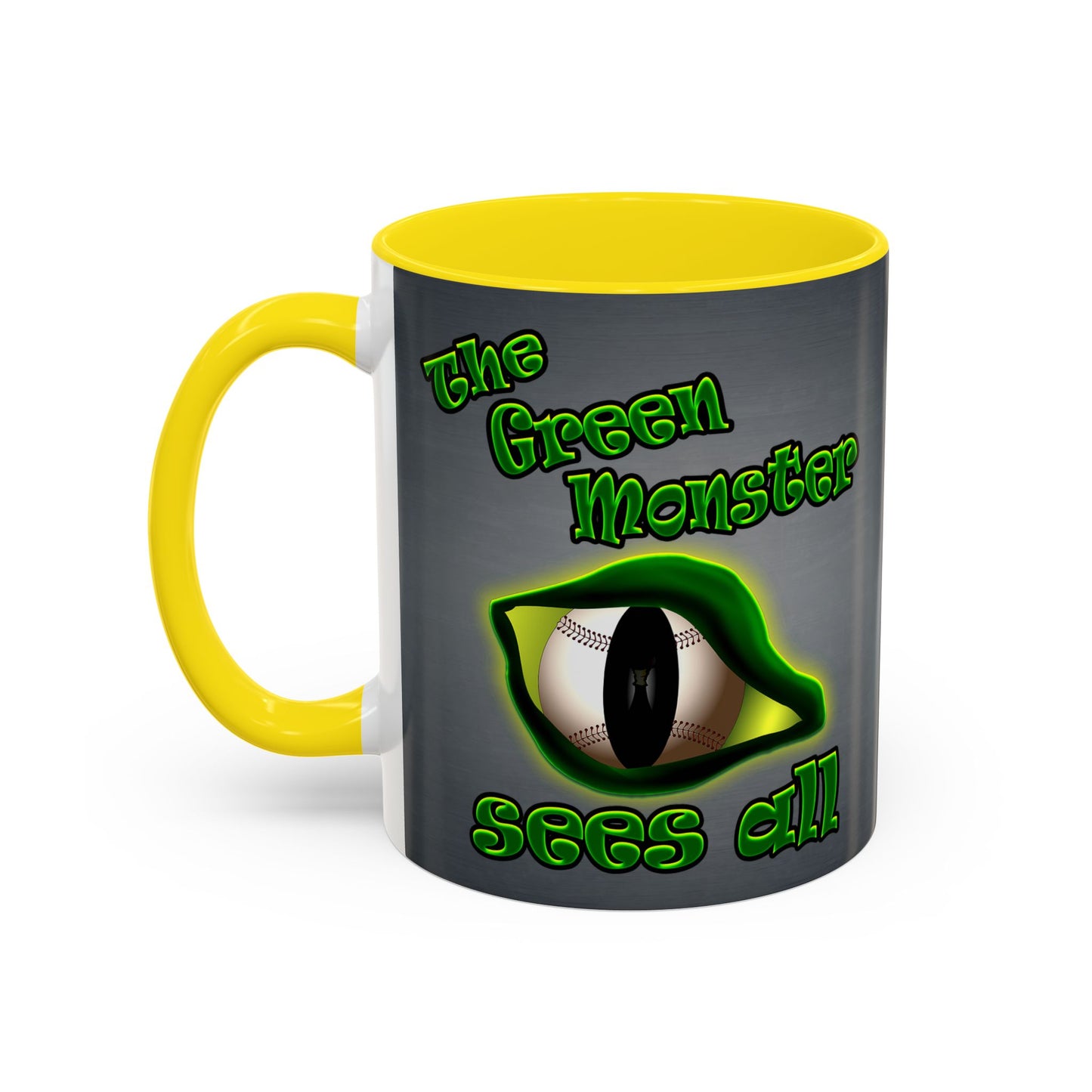green monster - Accent Mug (grey-light grey)