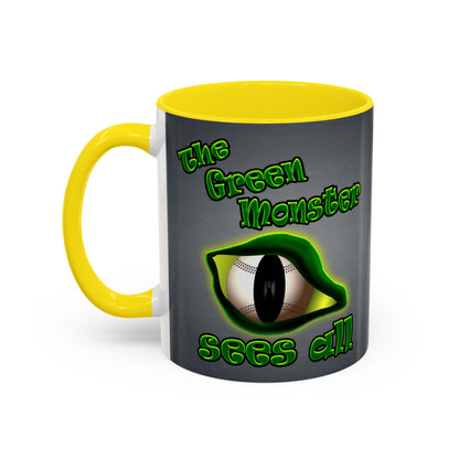 green monster - Accent Mug (grey-light grey)