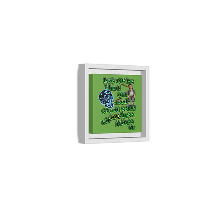 og - framed canvas art (green)