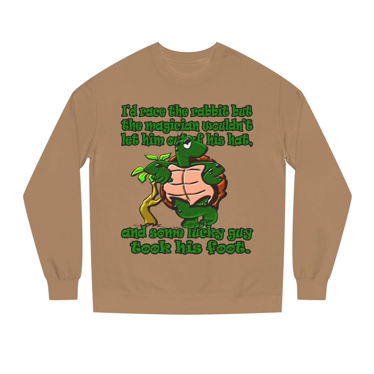 turtle race - Unisex Crew Neck Sweatshirt