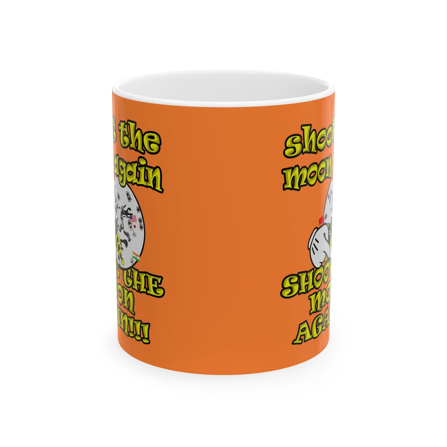 shoot the moon again - White Mug (crusta)