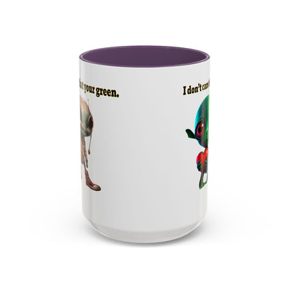 I don't care that your grey - Accent Mug (white)