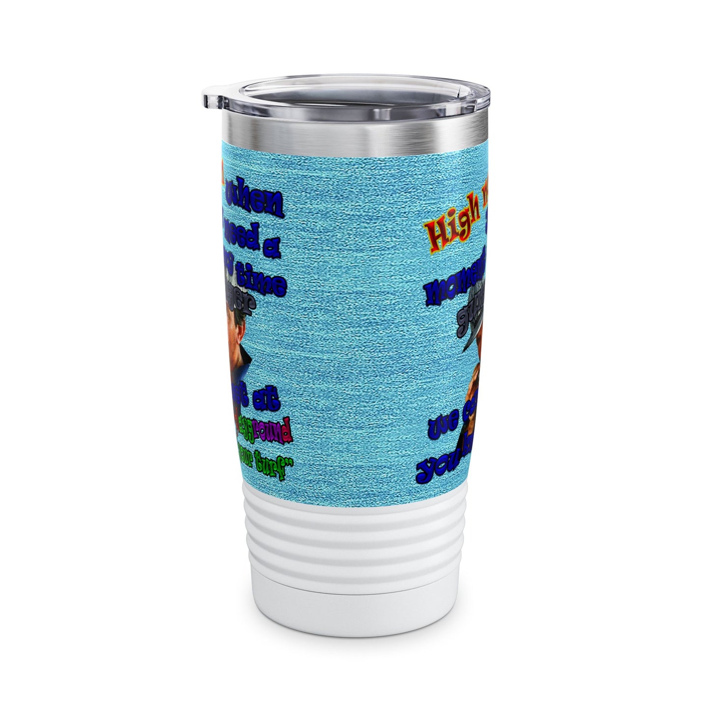 high noon - Ringneck Tumbler, 20oz (faded blue)