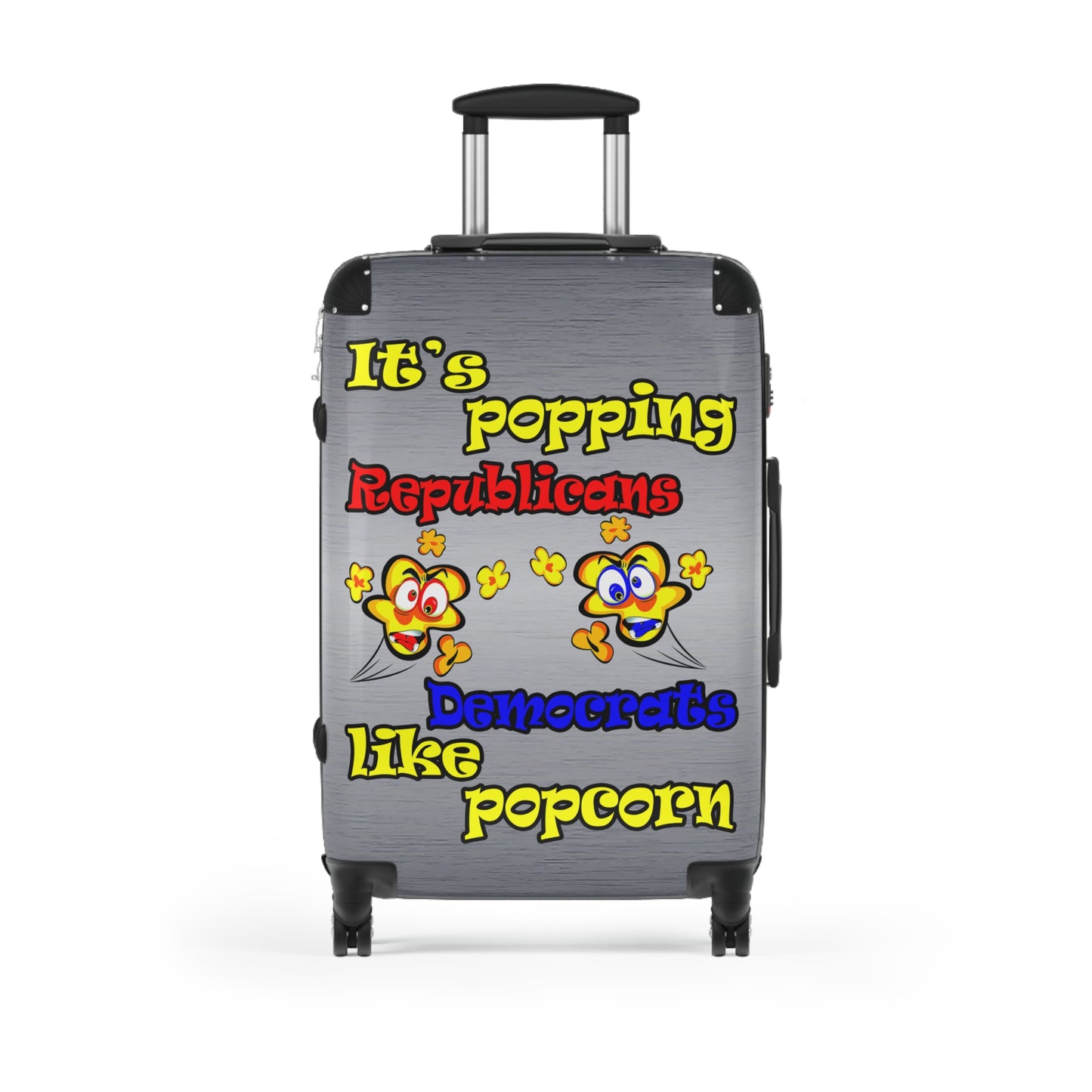 popping like popcorn - Suitcase (brushed nickel)
