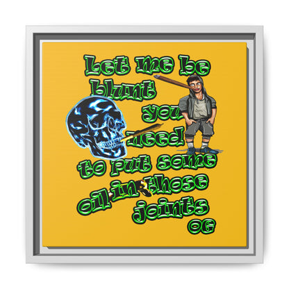 og - framed canvas art (yellow)