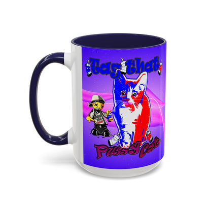 tag that - Accent Mug (purple-pink wave)