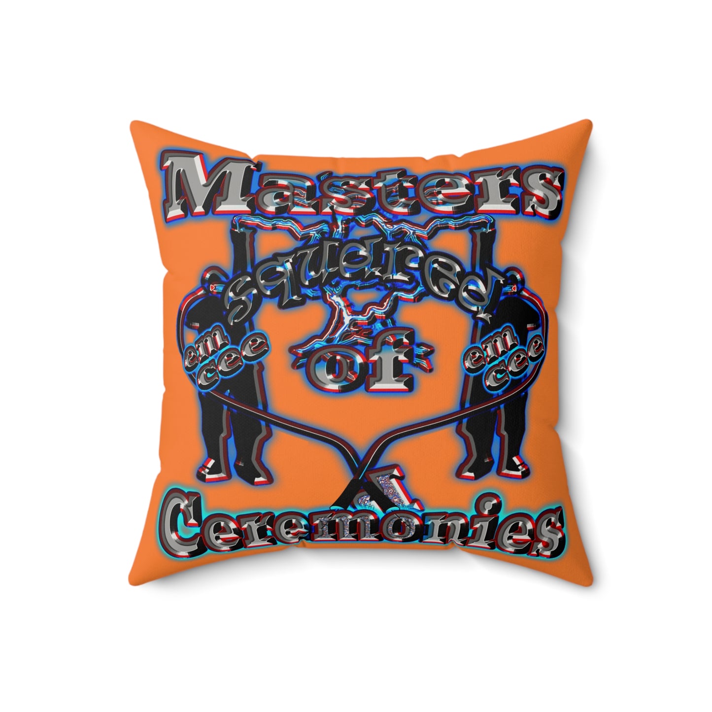 em cee squared - Faux Suede Square Pillow - (crusta)