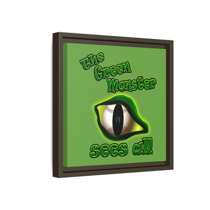 green monster - framed canvas art (green)