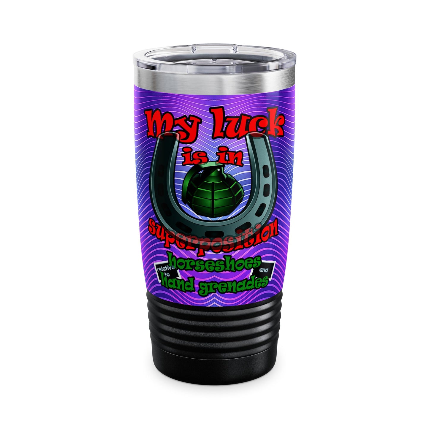 my luck - Ringneck Tumbler, 20oz (purple wave)