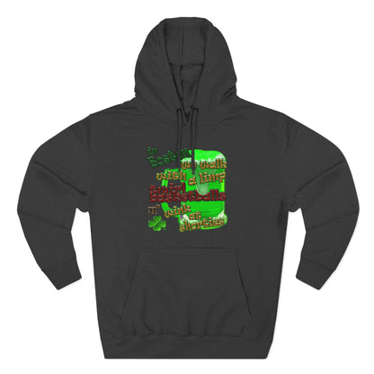 celtics logo - Three-Panel Fleece Hoodie