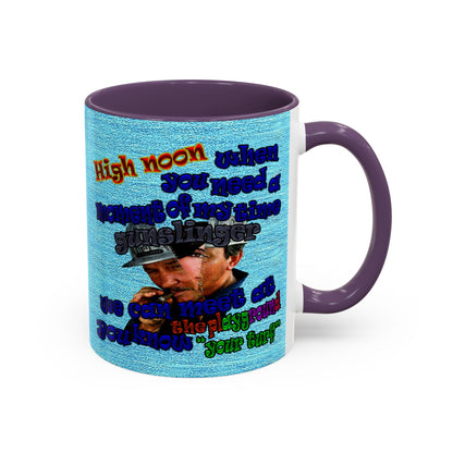 high noon - Accent Mug (faded blue)