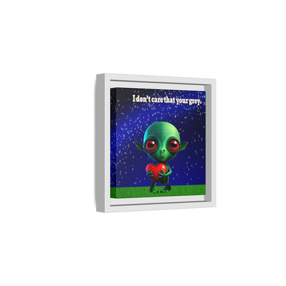 I don't care that your grey - framed canvas art ('snoops' background)