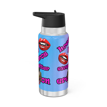 hoes b4 bros - Gator Tumbler, 32oz  (light blue-purple wave)