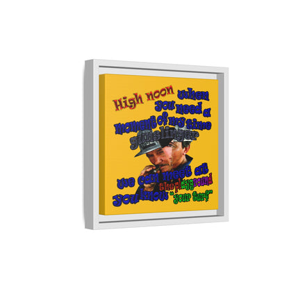 high noon - framed canvas art (yellow)