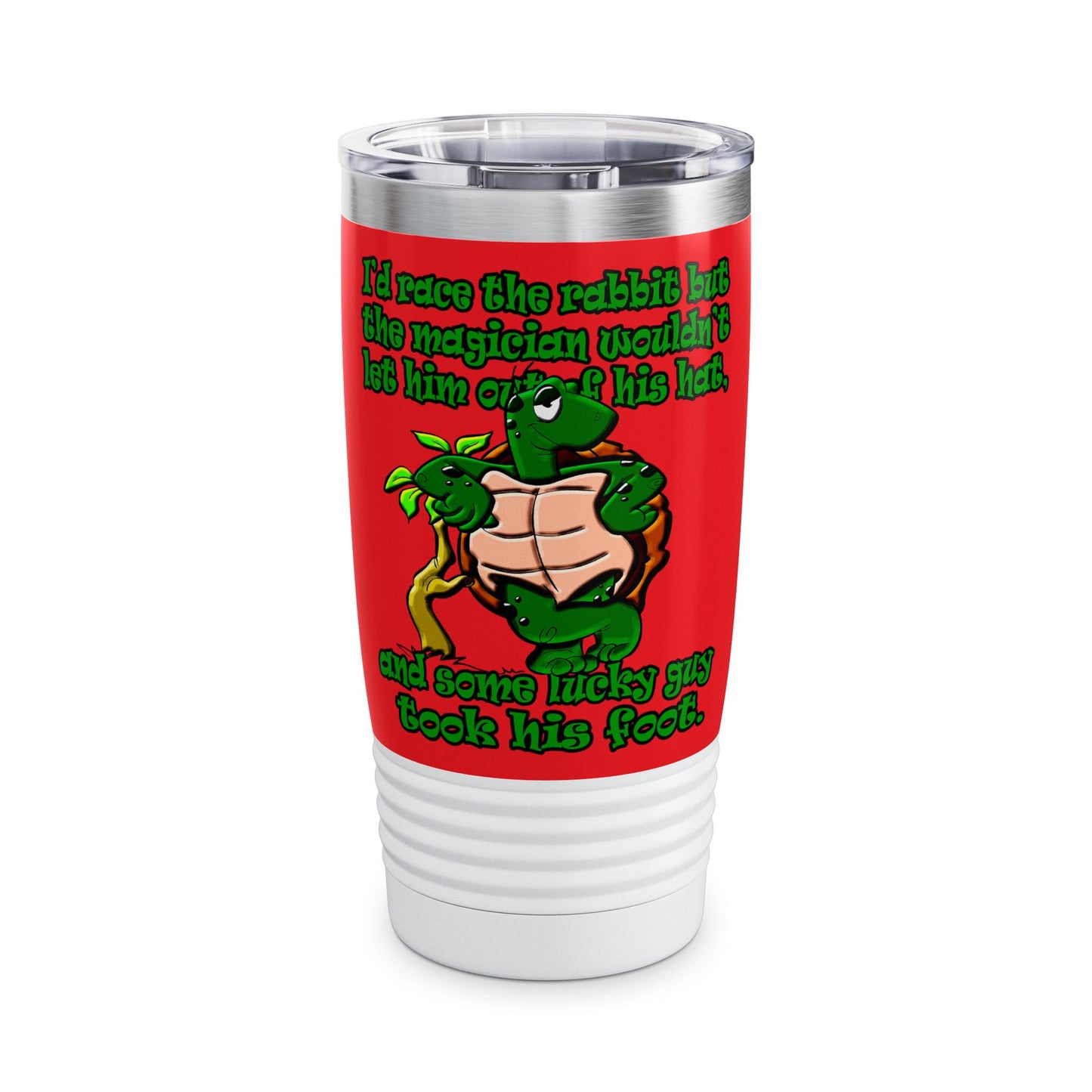 turtle race - Ringneck Tumbler, 20oz (red)