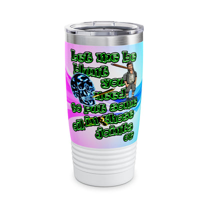 og - Ringneck Tumbler, 20oz (light blue-pink wave)