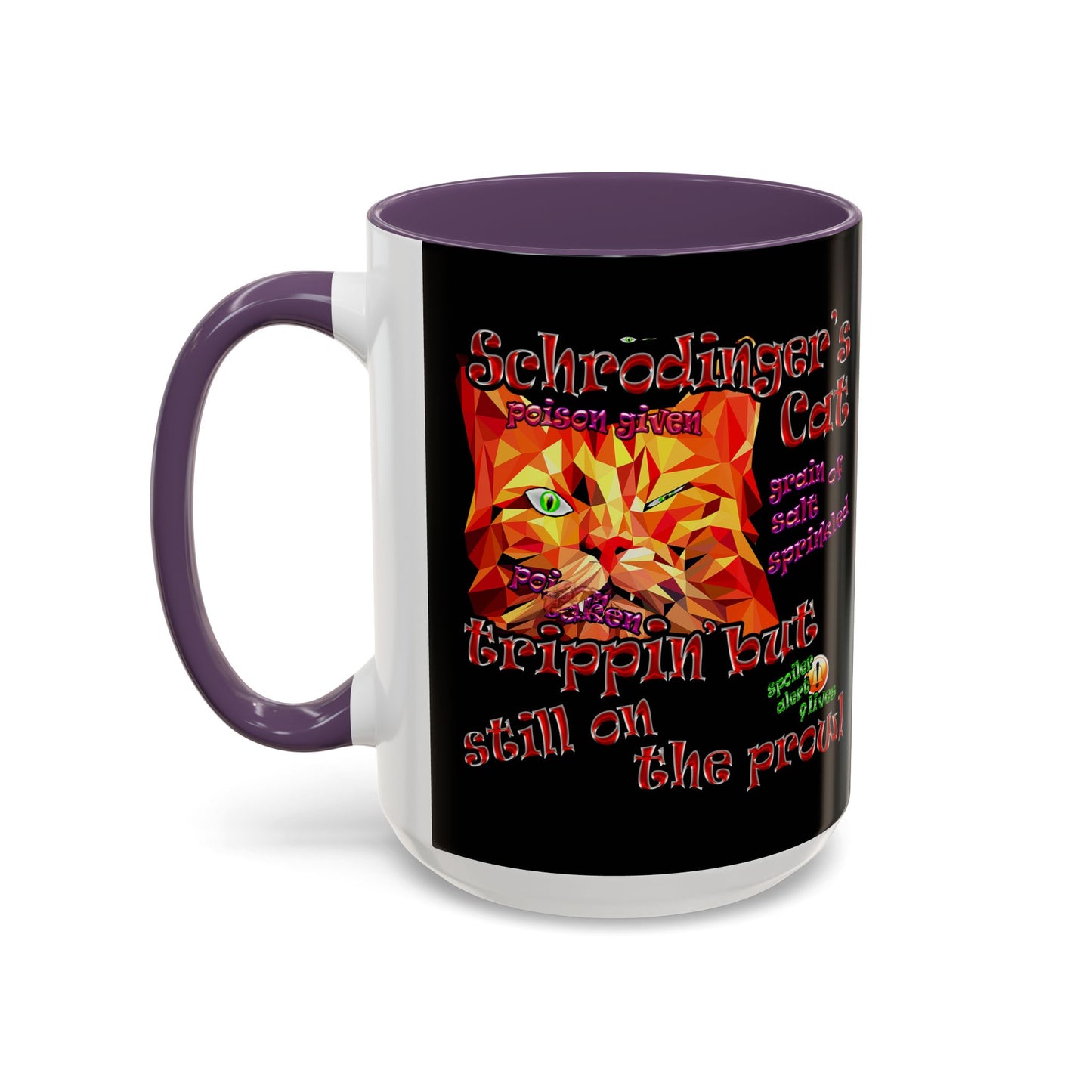 schrodinger's cat - Accent Mug (black)