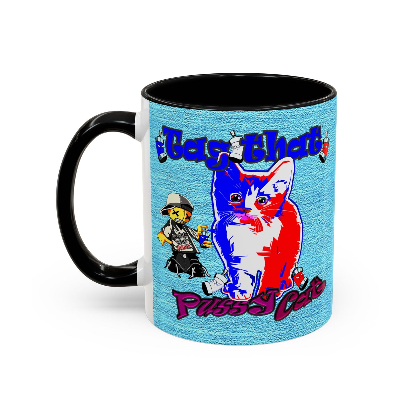 tag that - Accent Mug (faded blue)