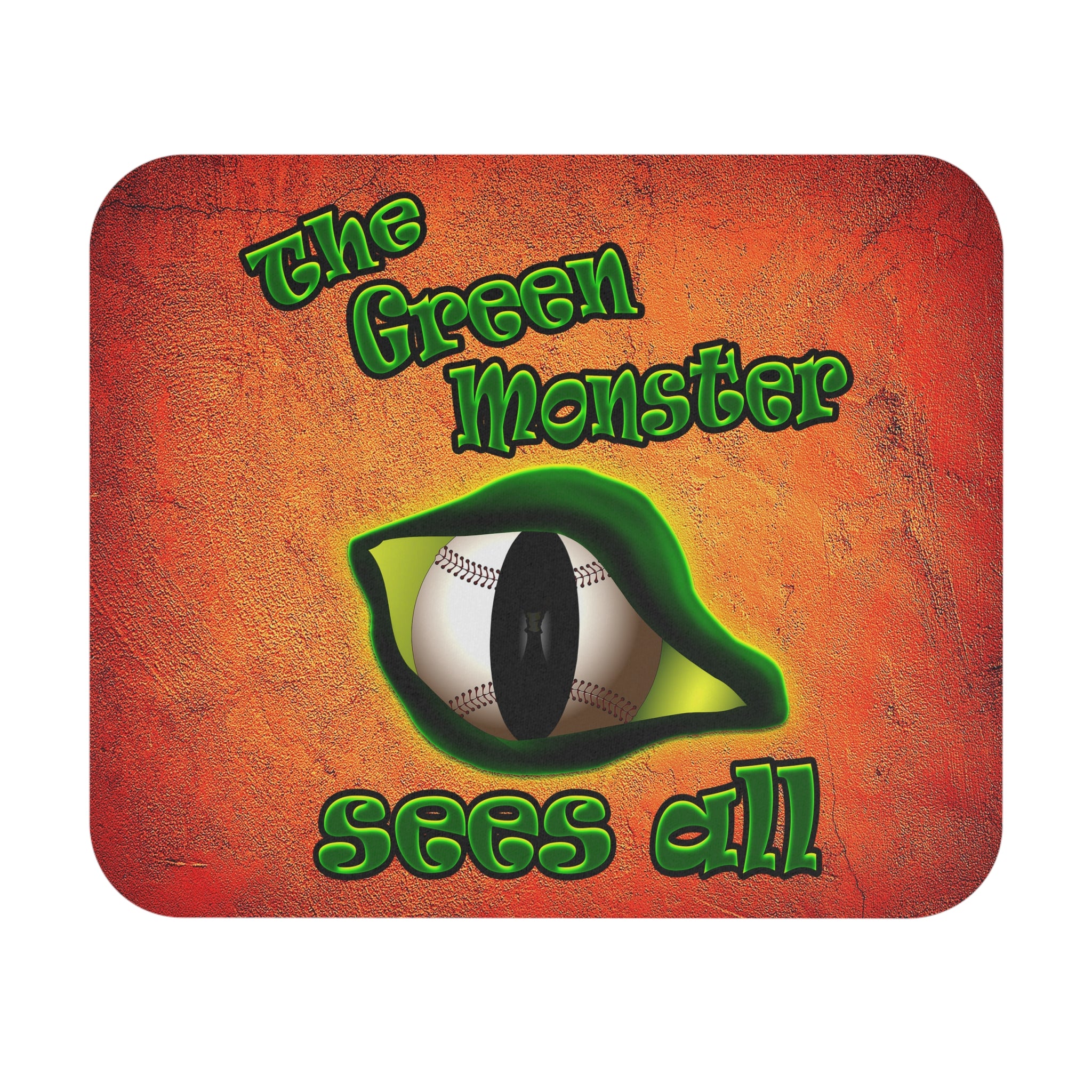 green monster - Mouse Pad (Rectangle) (burnt orange)