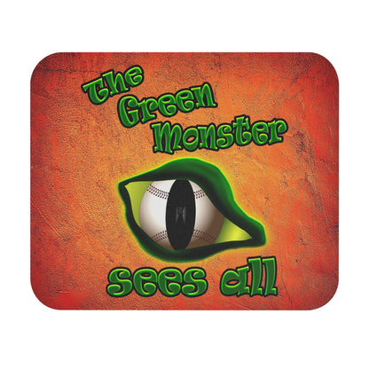 green monster - Mouse Pad (Rectangle) (burnt orange)