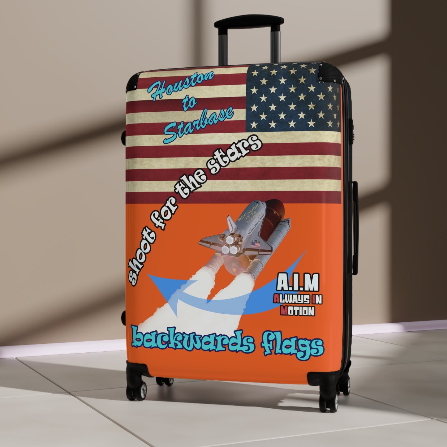 shoot for the stars - Suitcase (orange)