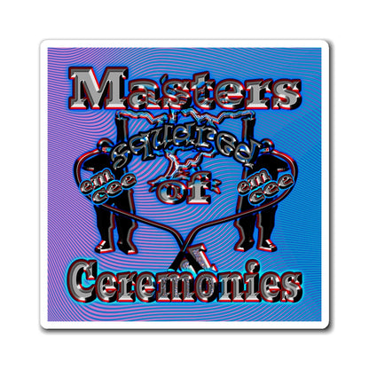 em cee squared - Magnets - (light blue-purple wave)