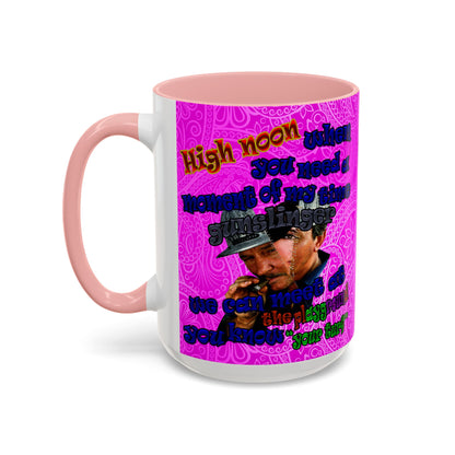 high noon - Accent Mug (pink swirl)