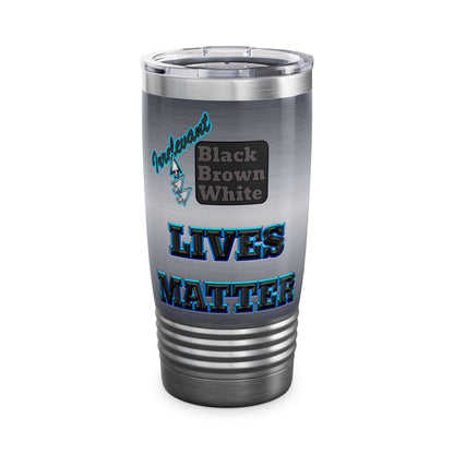 irrelevant - Ringneck Tumbler, 20oz (brushed nickel)