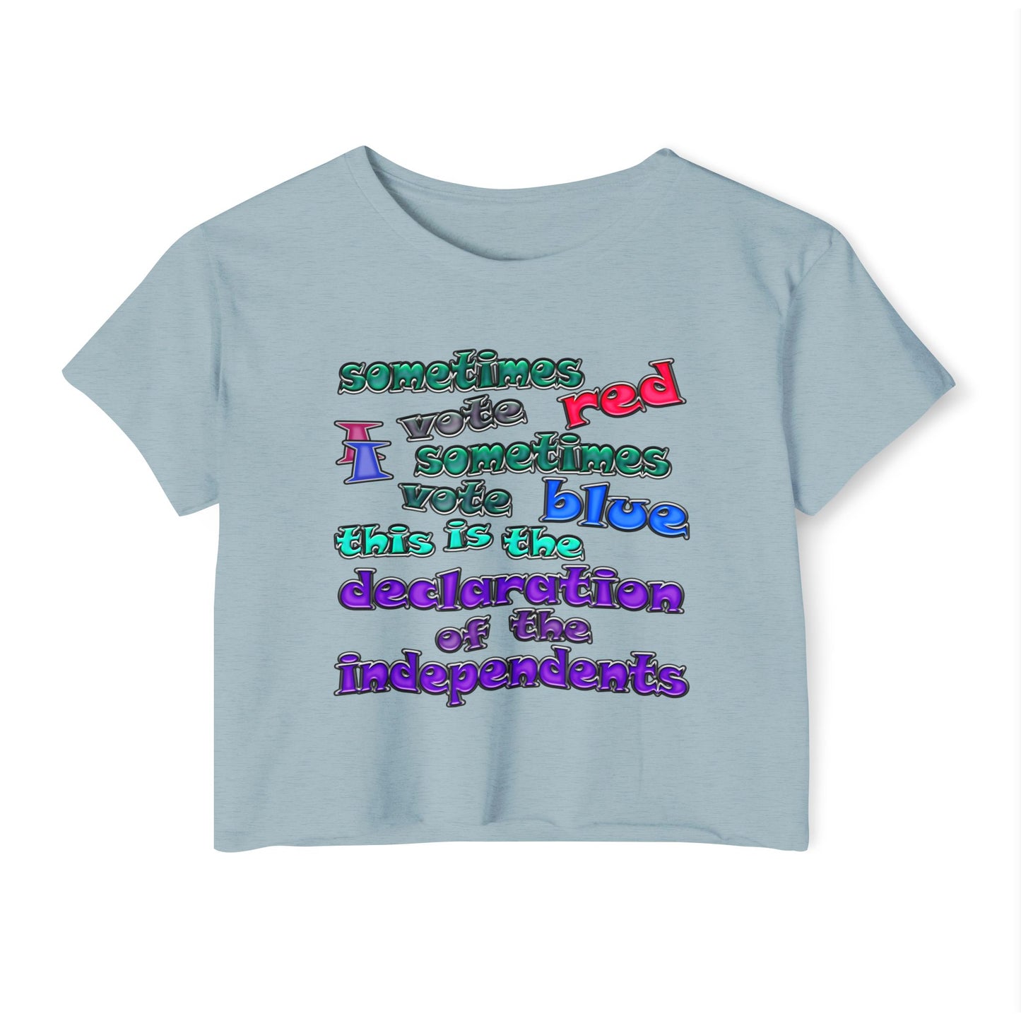 declaration of the independents - Women's Festival Crop Top