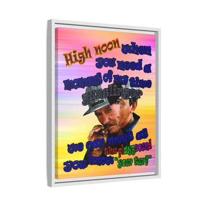 high noon - framed canvas art (color blur)