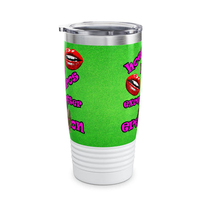 hoes b4 bros - Ringneck Tumbler, 20oz (green turf)