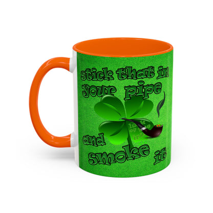 celtics logo - Accent Mug (green turf)