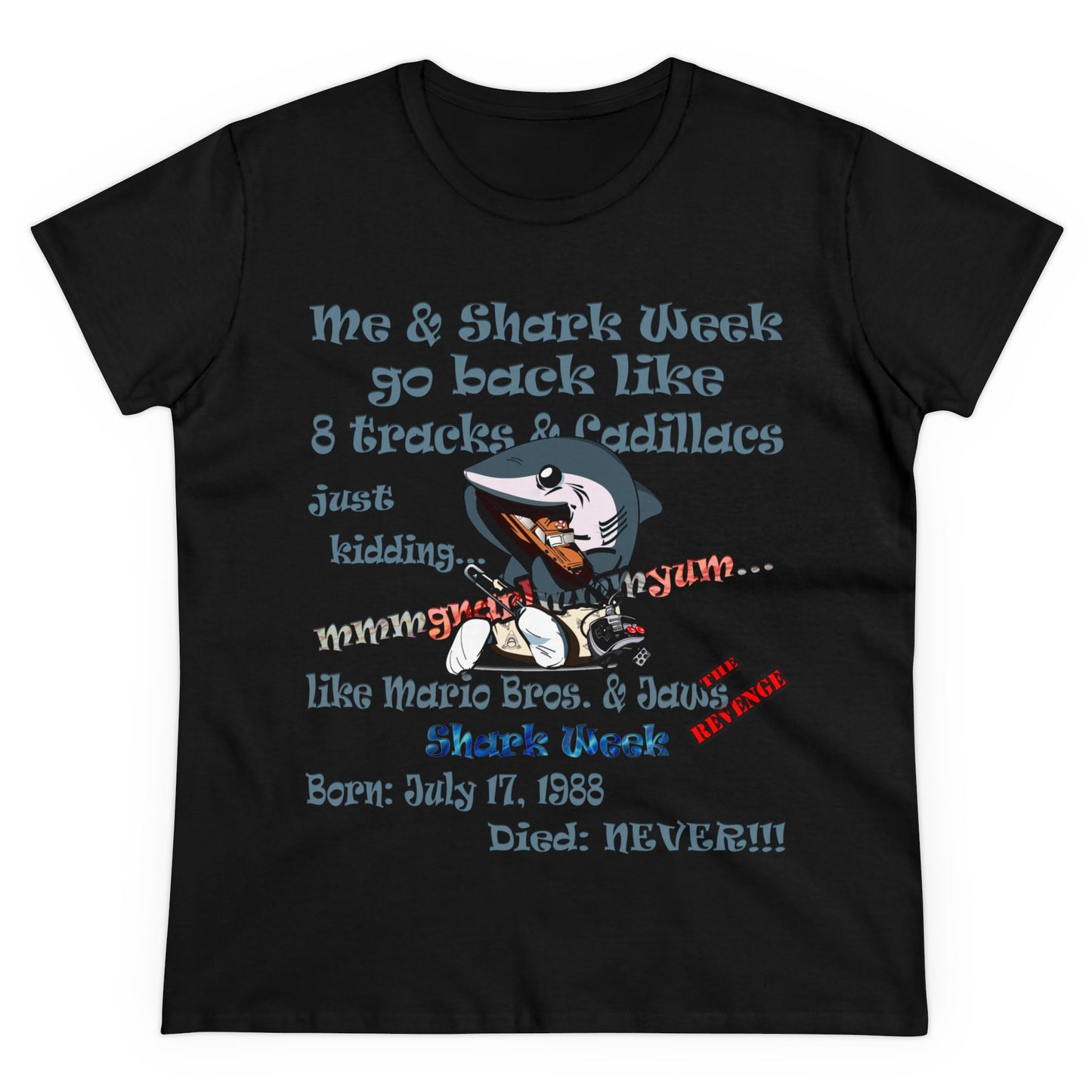 shark week - Women's Midweight Cotton Tee