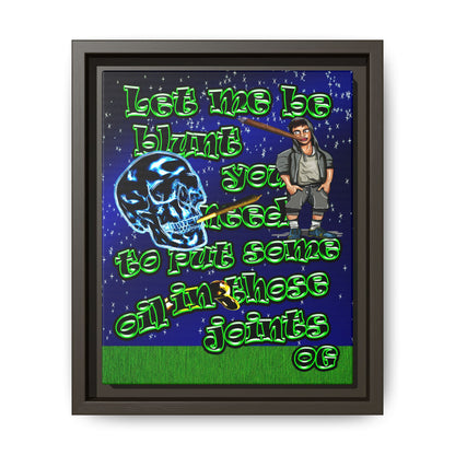 og - framed canvas art ('snoops' background)