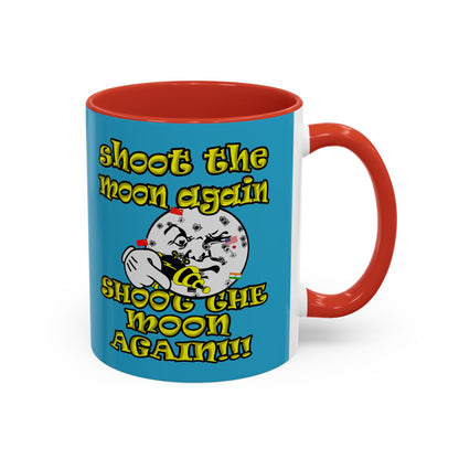 shoot the moon again - Accent Mug (turquoise)