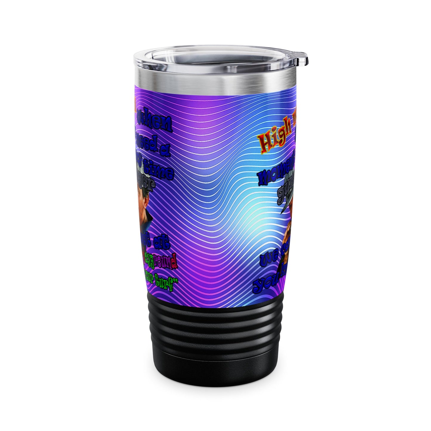 high noon - Ringneck Tumbler, 20oz (purple wave)