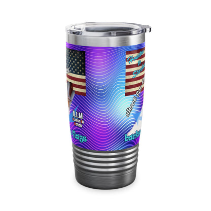 shoot for the stars - Ringneck Tumbler, 20oz (purple wave)